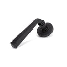 Aged Bronze Avon Round Lever on Rose Set (Art Deco) | From The Anvil - Concealed - From The Anvil - Yester Home