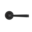 Aged Bronze Avon Round Lever on Rose Set (Plain) - Unsprung | From The Anvil-Concealed-Yester Home