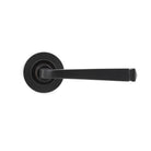 Aged Bronze Avon Round Lever on Rose Set (Plain) - Unsprung | From The Anvil - Concealed - From The Anvil - Yester Home