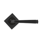 Aged Bronze Avon Round Lever on Rose Set (Square) - Unsprung | From The Anvil-Concealed-Yester Home