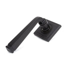 Aged Bronze Avon Round Lever on Rose Set (Square) - Unsprung | From The Anvil-Concealed-Yester Home