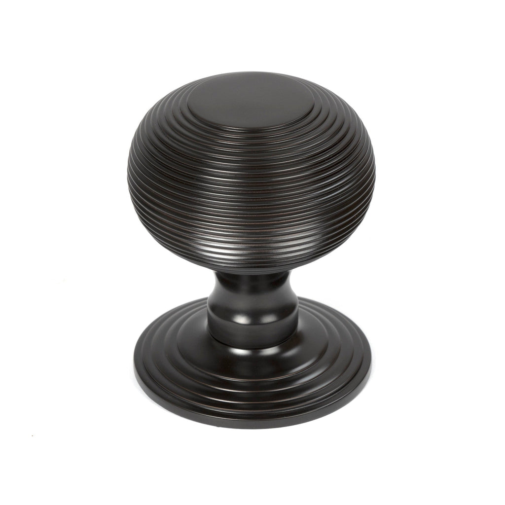 Aged Bronze Beehive Centre Door Knob | From The Anvil-Centre Door Knobs-Yester Home