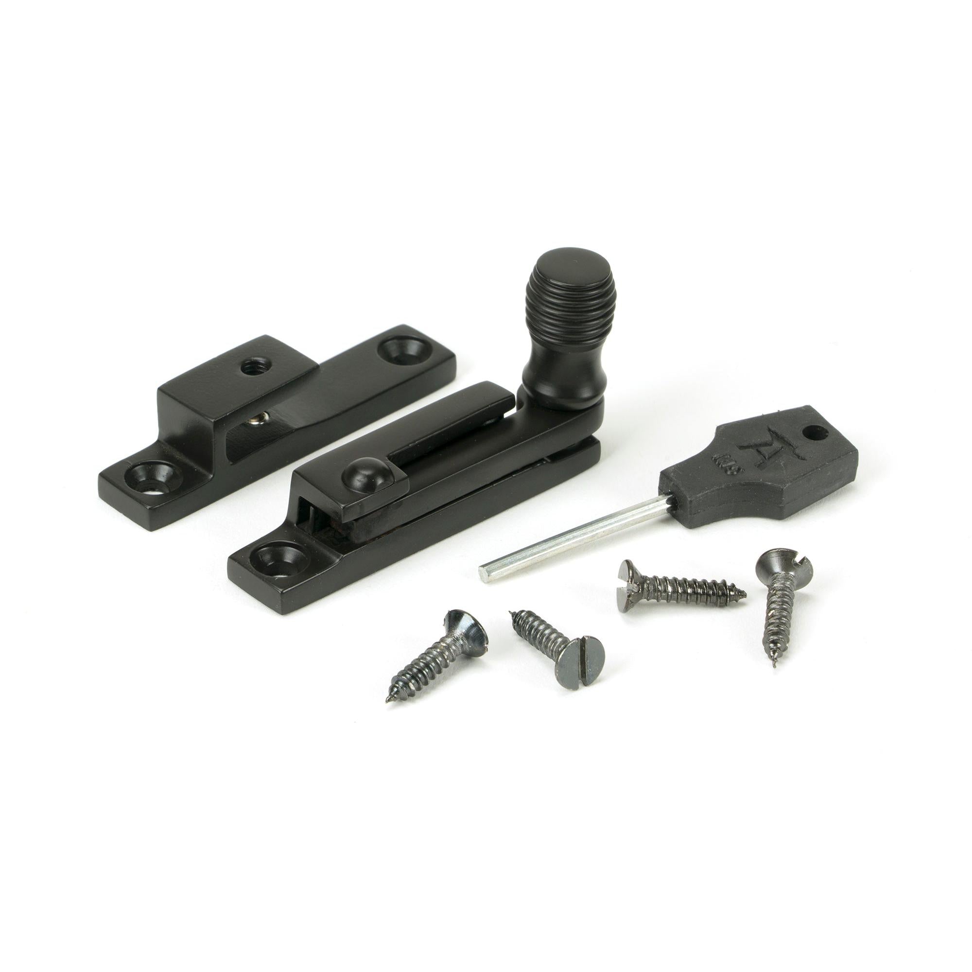 Aged Bronze Beehive Quadrant Fastener - Narrow | From The Anvil - Quadrant Fasteners - From The Anvil - Yester Home