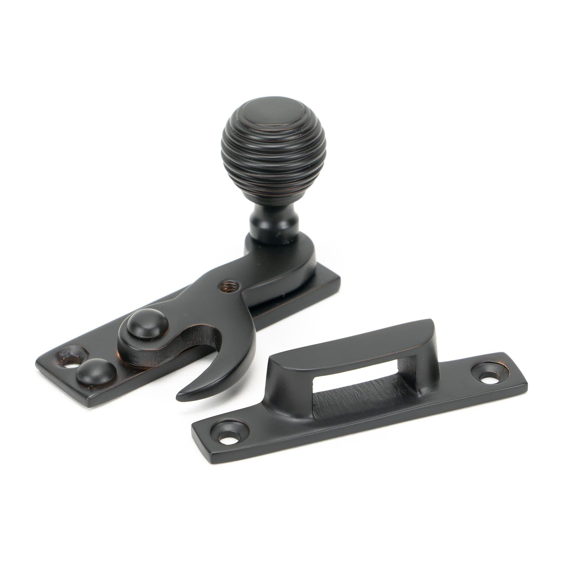 Aged Bronze Beehive Sash Hook Fastener | From The Anvil - Sash Hook Fasteners - From The Anvil - Yester Home