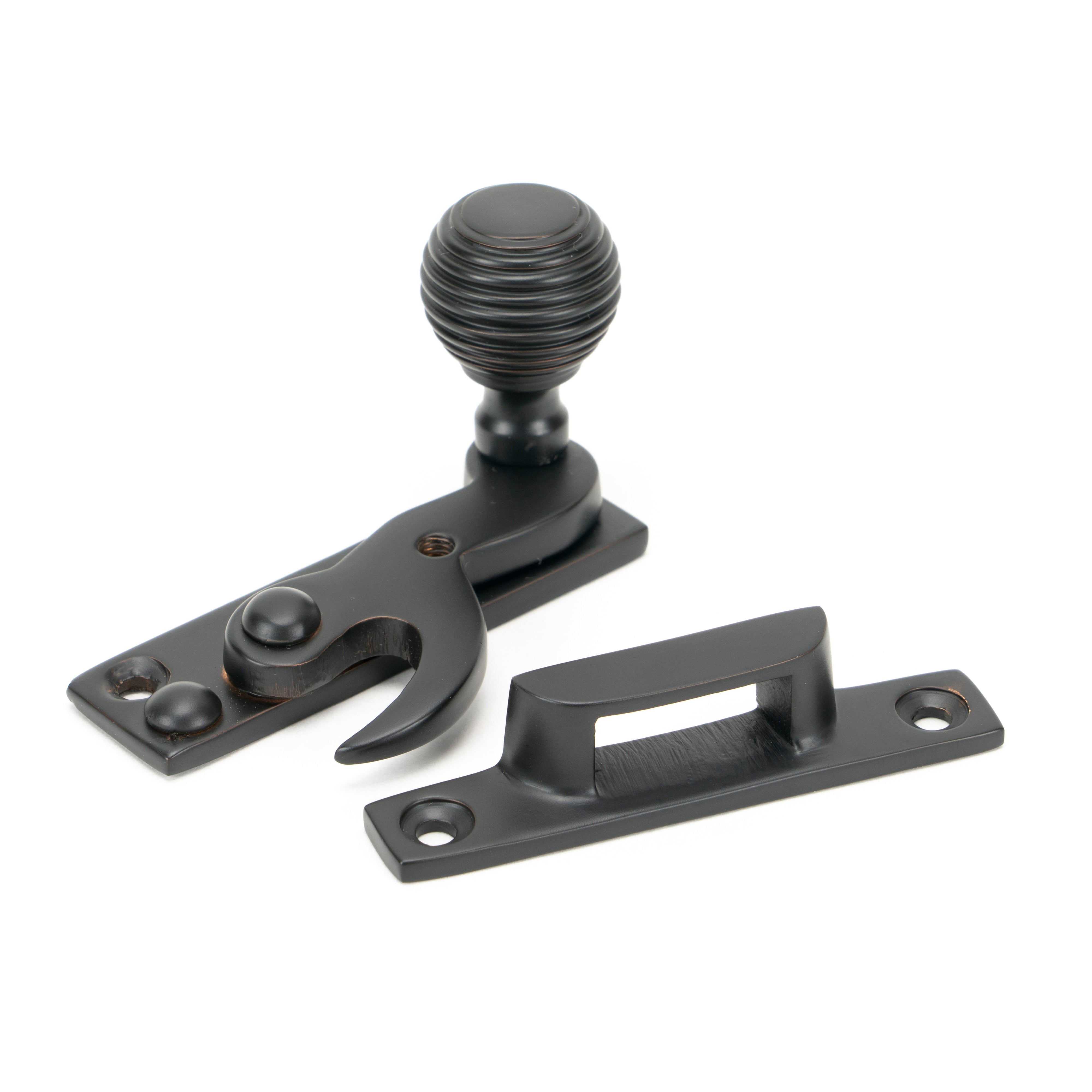 Aged Bronze Beehive Sash Hook Fastener | From The Anvil-Sash Hook Fasteners-Yester Home