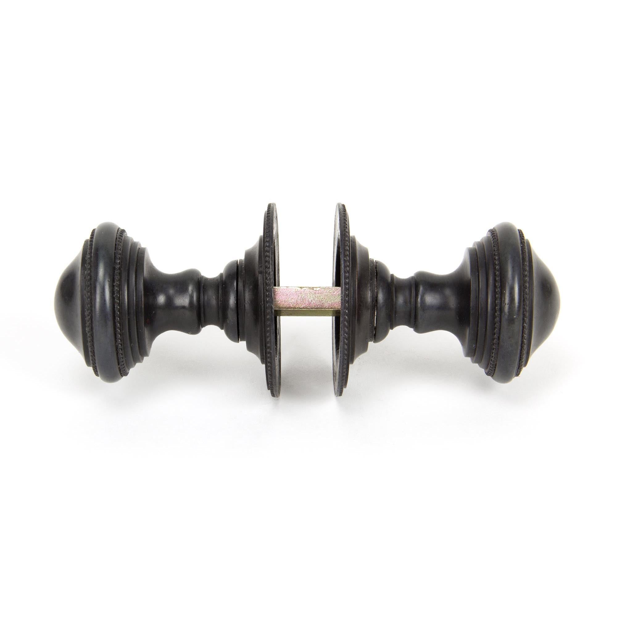 Aged Bronze Brockworth Mortice Knob Set | From The Anvil - Mortice Knobs - From The Anvil - Yester Home