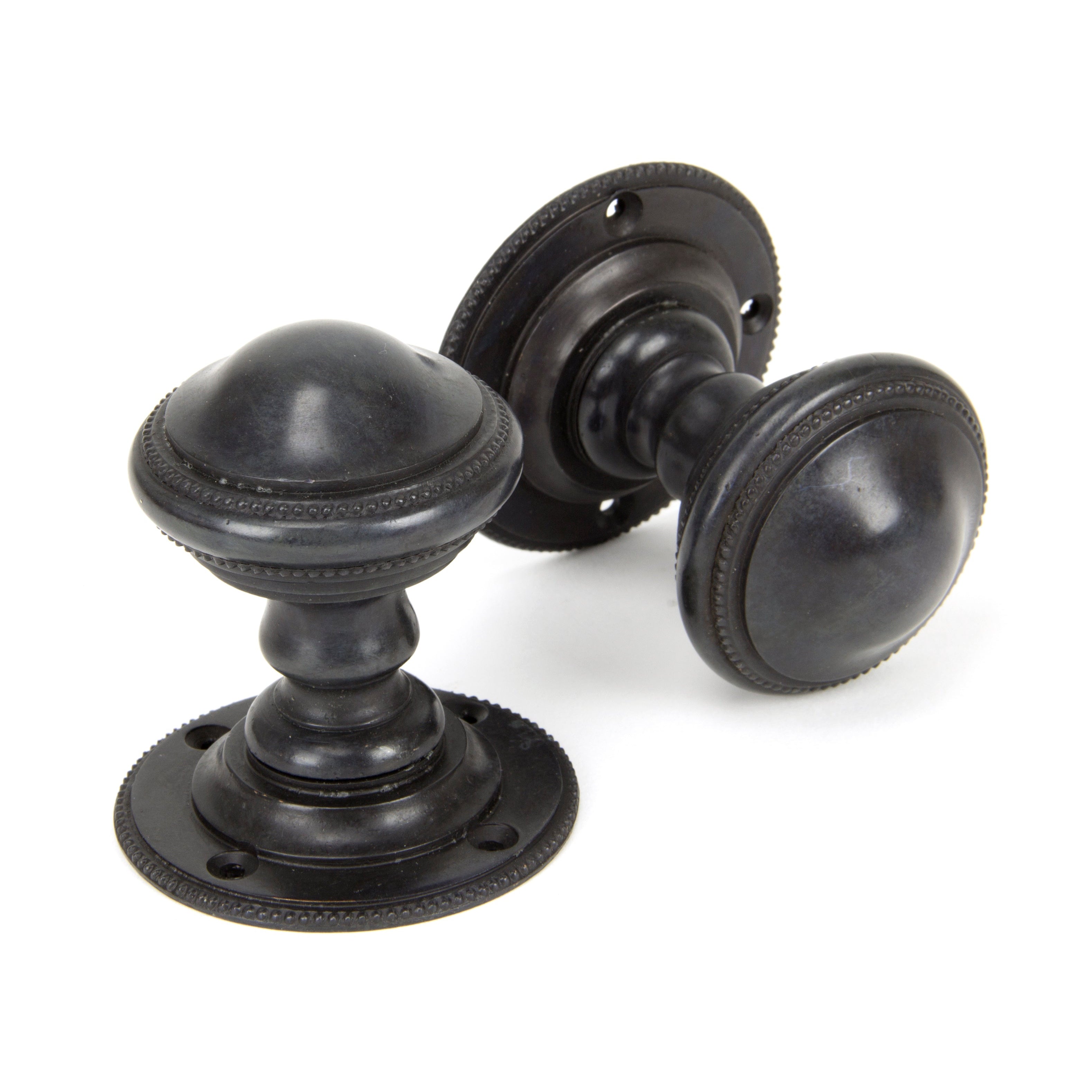 Aged Bronze Brockworth Mortice Knob Set | From The Anvil-Mortice Knobs-Yester Home