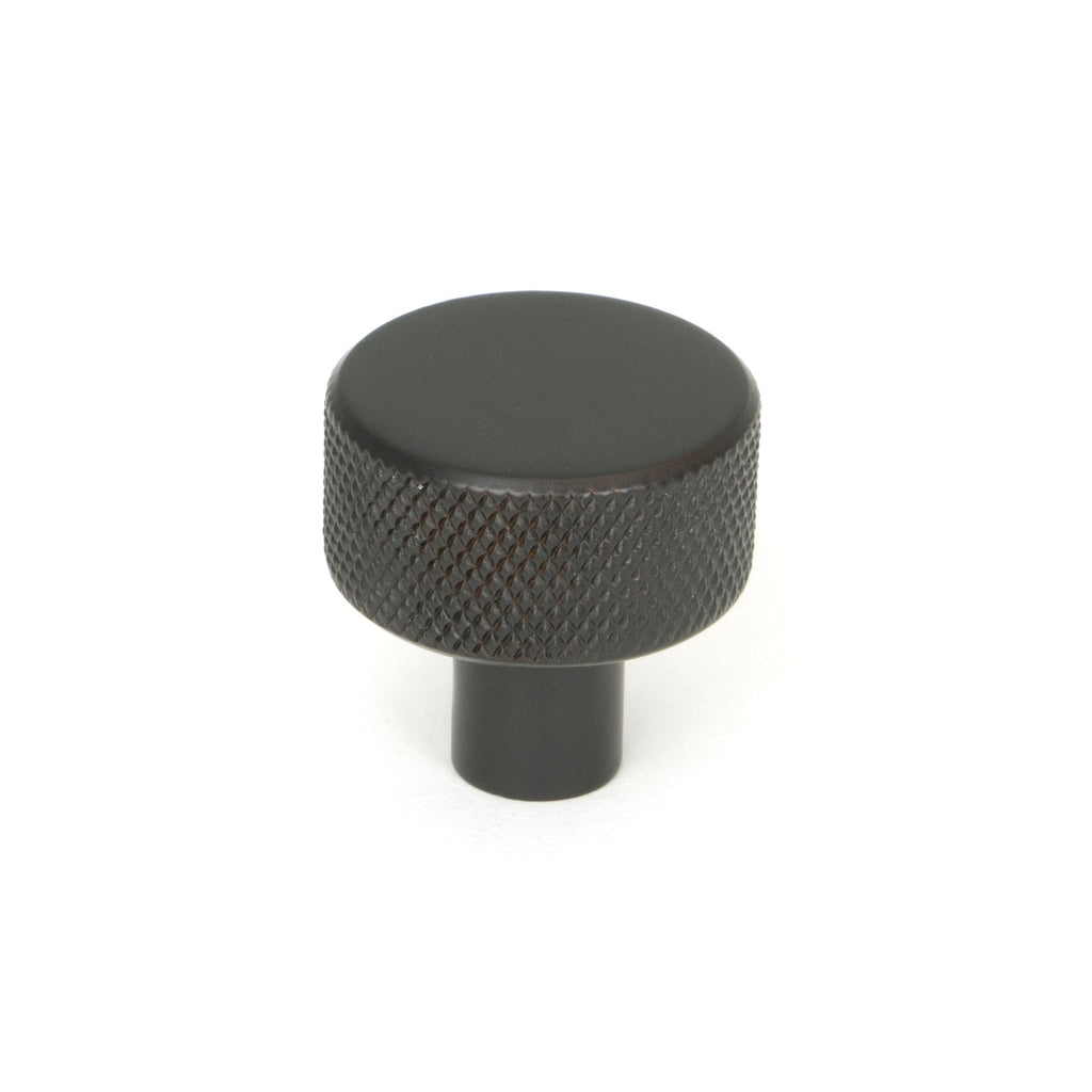 Aged Bronze Brompton Cabinet Knob - 25mm (No rose) | From The Anvil-Cabinet Knobs-Yester Home