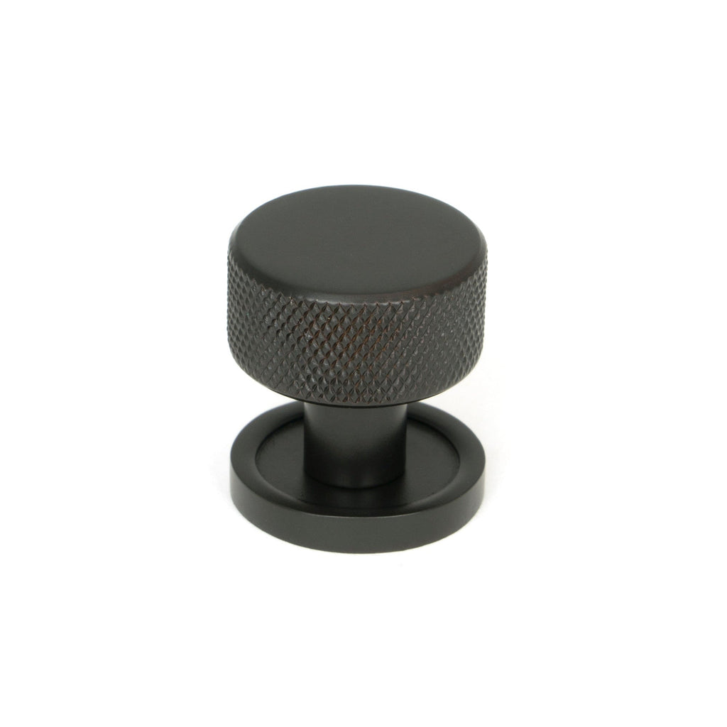 Aged Bronze Brompton Cabinet Knob - 25mm (Plain) | From The Anvil-Cabinet Knobs-Yester Home