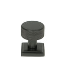 Aged Bronze Brompton Cabinet Knob - 25mm (Square) | From The Anvil - Cabinet Knobs - From The Anvil - Yester Home