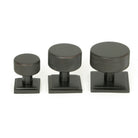 Aged Bronze Brompton Cabinet Knob - 25mm (Square) | From The Anvil - Cabinet Knobs - From The Anvil - Yester Home