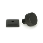 Aged Bronze Brompton Cabinet Knob - 25mm (Square) | From The Anvil-Cabinet Knobs-Yester Home