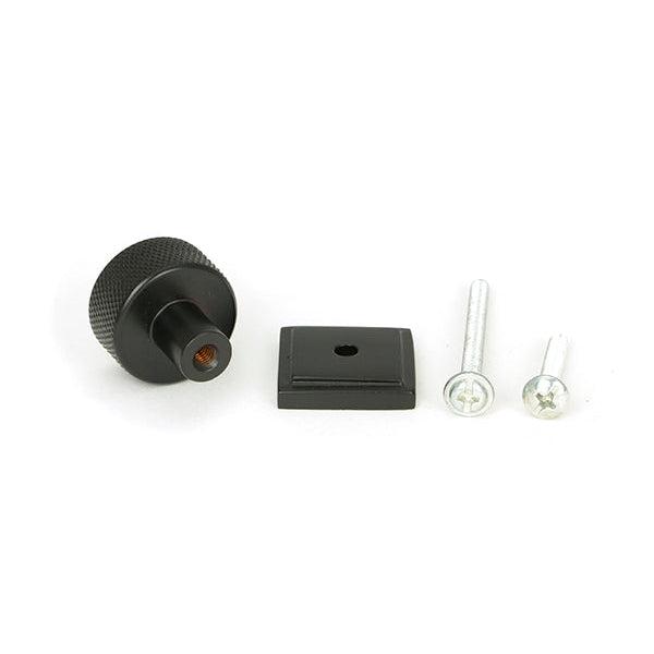 Aged Bronze Brompton Cabinet Knob - 25mm (Square) | From The Anvil-Cabinet Knobs-Yester Home