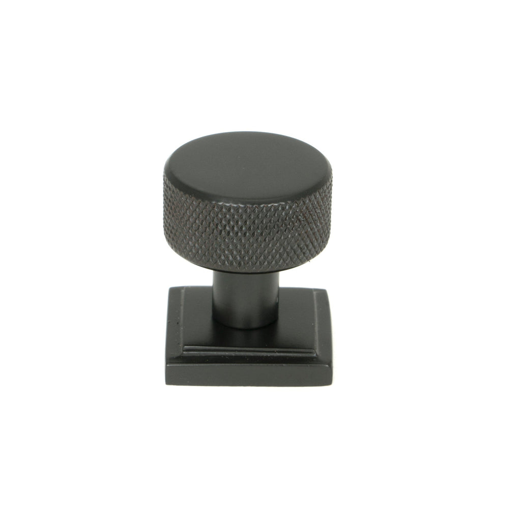Aged Bronze Brompton Cabinet Knob - 25mm (Square) | From The Anvil-Cabinet Knobs-Yester Home