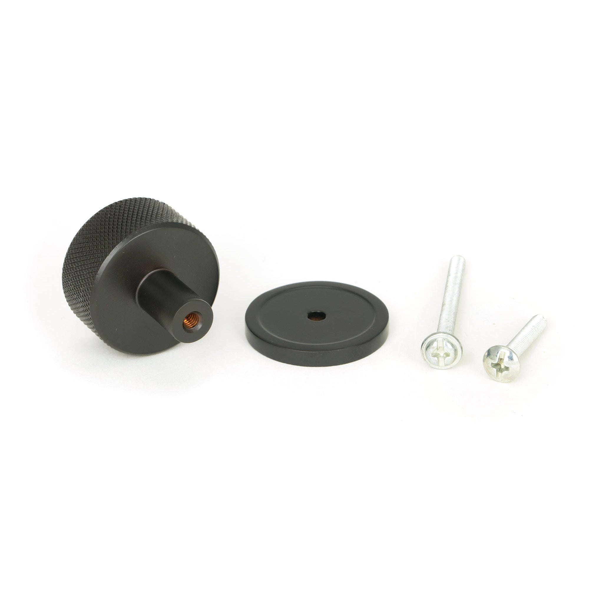 Aged Bronze Brompton Cabinet Knob - 32mm (Plain) | From The Anvil-Cabinet Knobs-Yester Home
