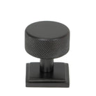Aged Bronze Brompton Cabinet Knob - 32mm (Square) | From The Anvil - Cabinet Knobs - From The Anvil - Yester Home