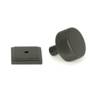 Aged Bronze Brompton Cabinet Knob - 32mm (Square) | From The Anvil-Cabinet Knobs-Yester Home