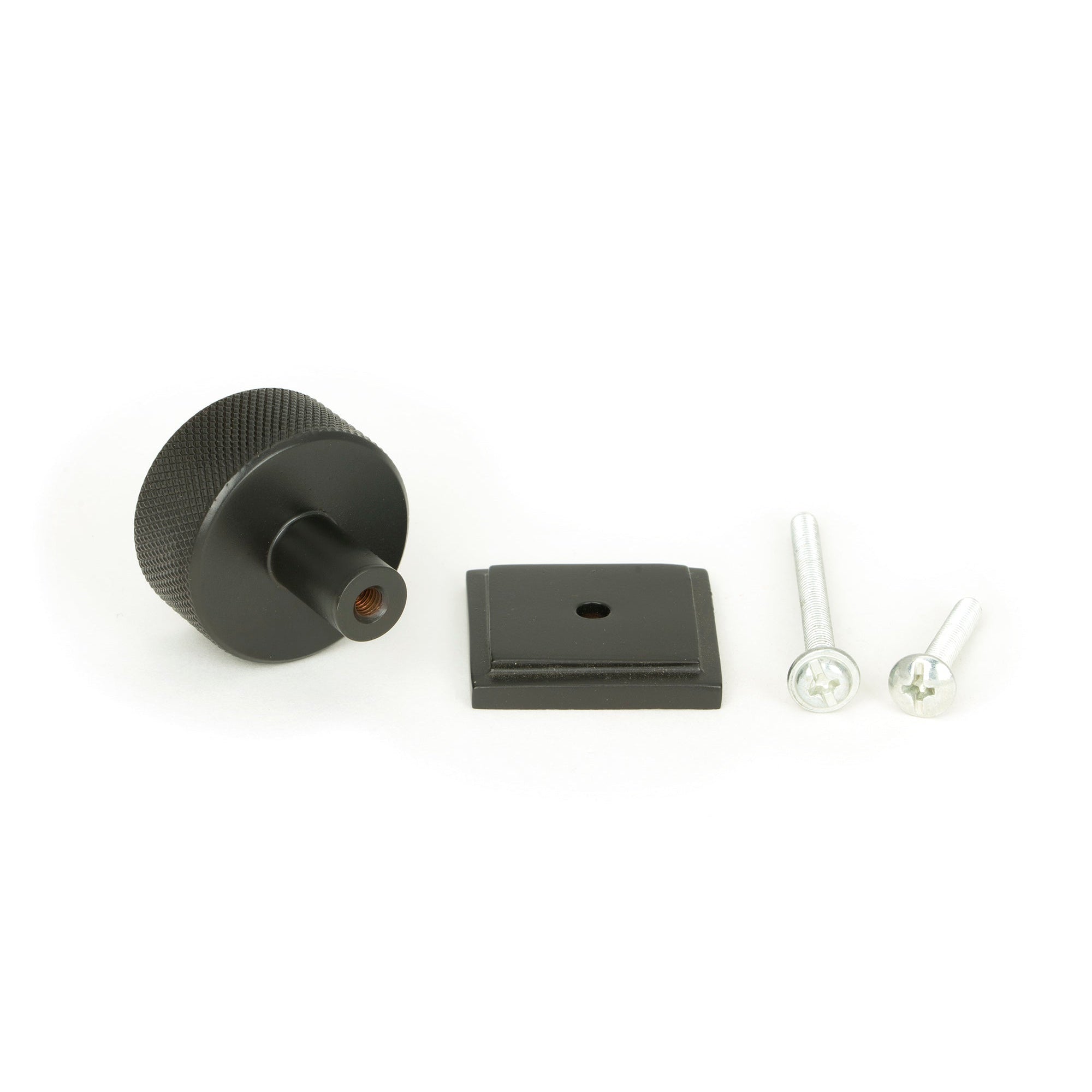 Aged Bronze Brompton Cabinet Knob - 32mm (Square) | From The Anvil-Cabinet Knobs-Yester Home