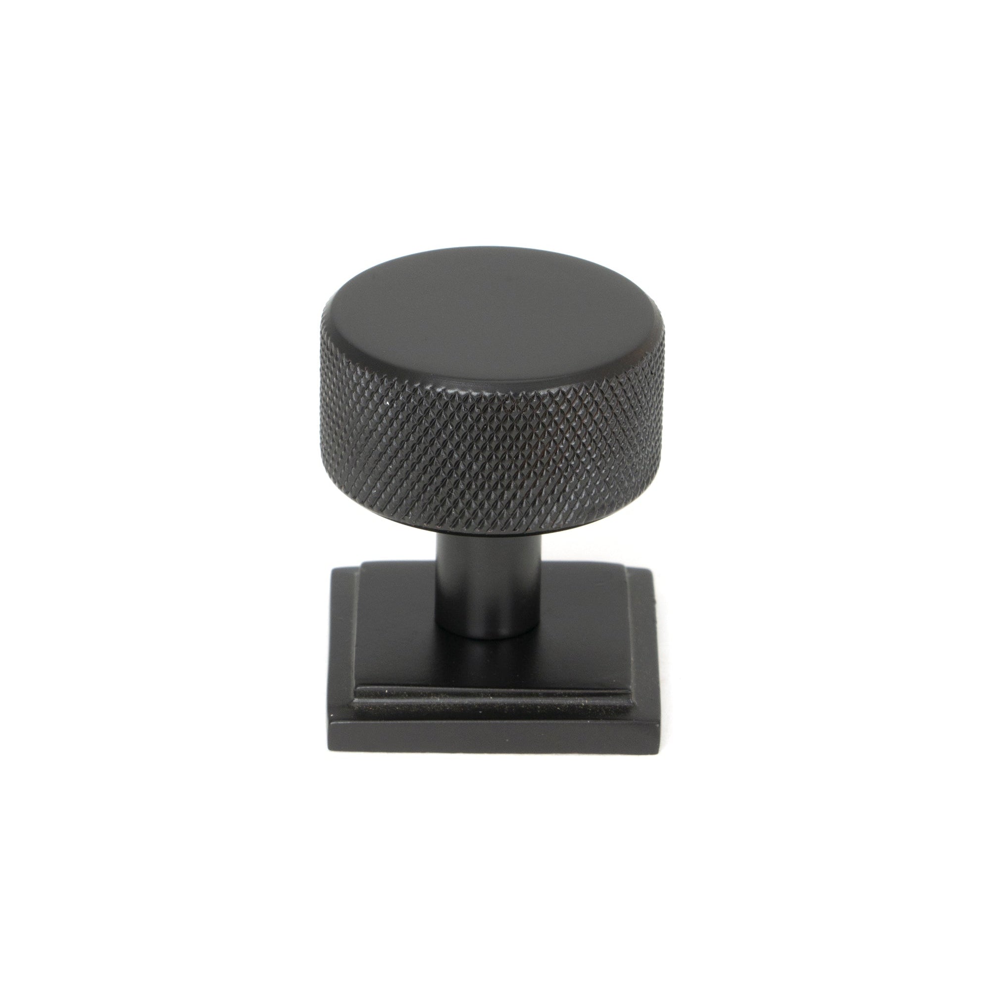 Aged Bronze Brompton Cabinet Knob - 32mm (Square) | From The Anvil-Cabinet Knobs-Yester Home