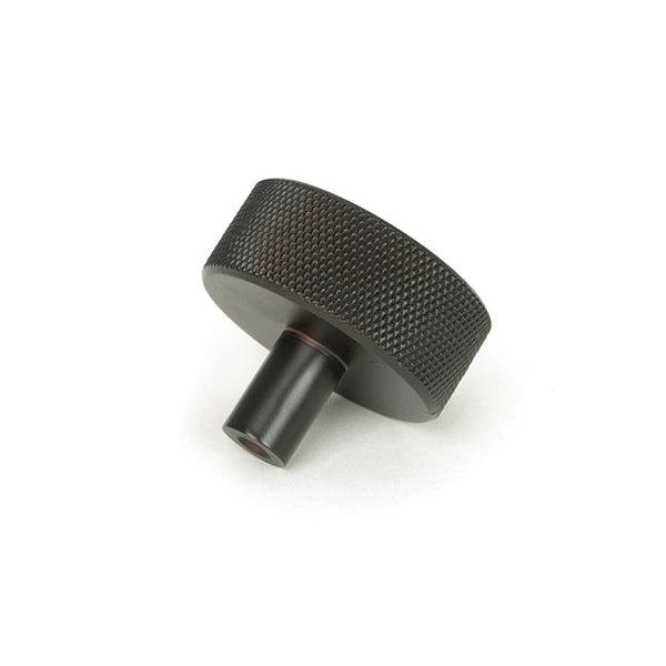 Aged Bronze Brompton Cabinet Knob - 38mm (No rose) | From The Anvil-Cabinet Knobs-Yester Home