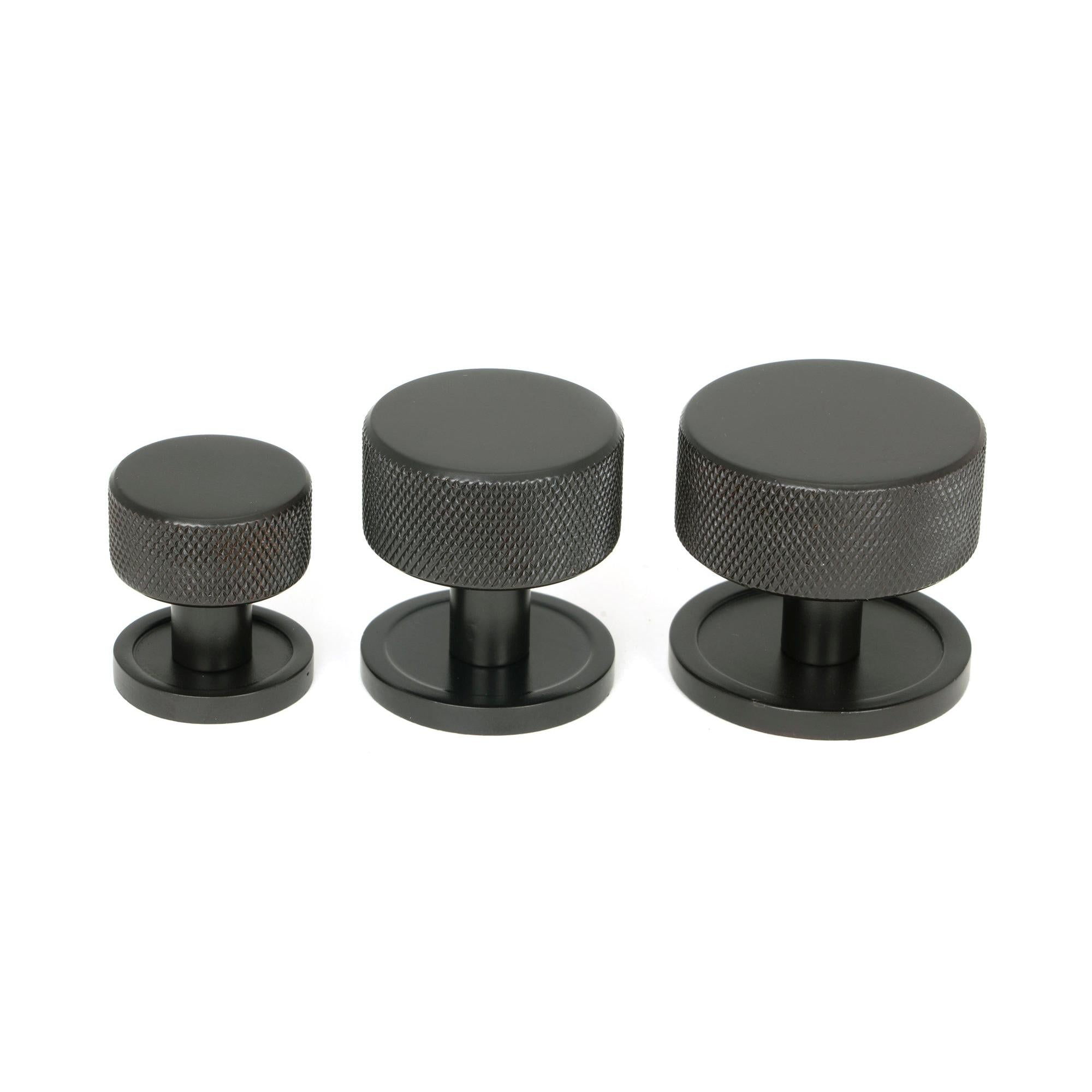 Aged Bronze Brompton Cabinet Knob - 38mm (Plain) | From The Anvil - Cabinet Knobs - From The Anvil - Yester Home