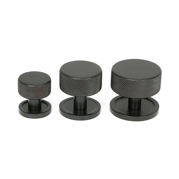 Aged Bronze Brompton Cabinet Knob - 38mm (Plain) | From The Anvil-Cabinet Knobs-Yester Home