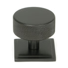 Aged Bronze Brompton Cabinet Knob - 38mm (Square) | From The Anvil - Cabinet Knobs - From The Anvil - Yester Home