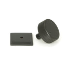 Aged Bronze Brompton Cabinet Knob - 38mm (Square) | From The Anvil-Cabinet Knobs-Yester Home