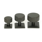 Aged Bronze Brompton Cabinet Knob - 38mm (Square) | From The Anvil-Cabinet Knobs-Yester Home