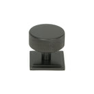 Aged Bronze Brompton Cabinet Knob - 38mm (Square) | From The Anvil-Cabinet Knobs-Yester Home