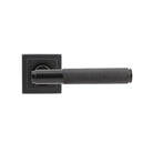 Aged Bronze Brompton Lever on Rose Set (Square) - Unsprung | From The Anvil - Concealed - From The Anvil - Yester Home