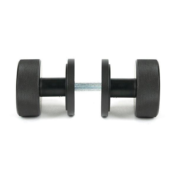 Aged Bronze Brompton Mortice/Rim Knob Set (Art Deco) | From The Anvil-Mortice Knobs-Yester Home