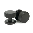 Aged Bronze Brompton Mortice/Rim Knob Set (Art Deco) | From The Anvil - Mortice Knobs - From The Anvil - Yester Home