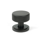 Aged Bronze Brompton Mortice/Rim Knob Set (Art Deco) | From The Anvil - Mortice Knobs - From The Anvil - Yester Home