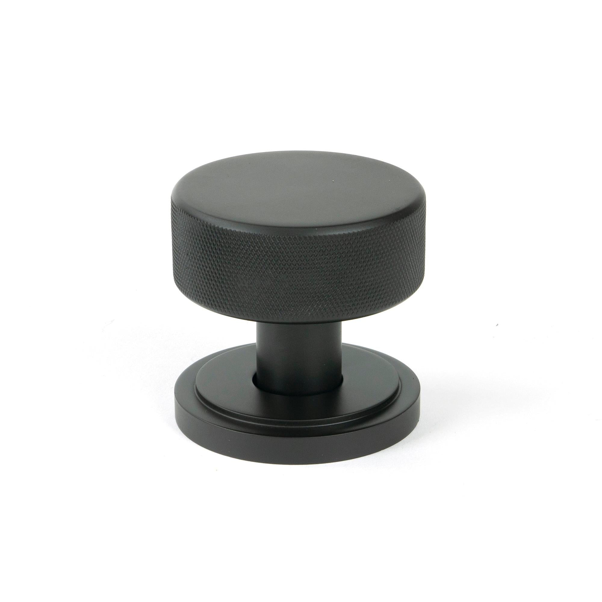 Aged Bronze Brompton Mortice/Rim Knob Set (Art Deco) | From The Anvil - Mortice Knobs - From The Anvil - Yester Home