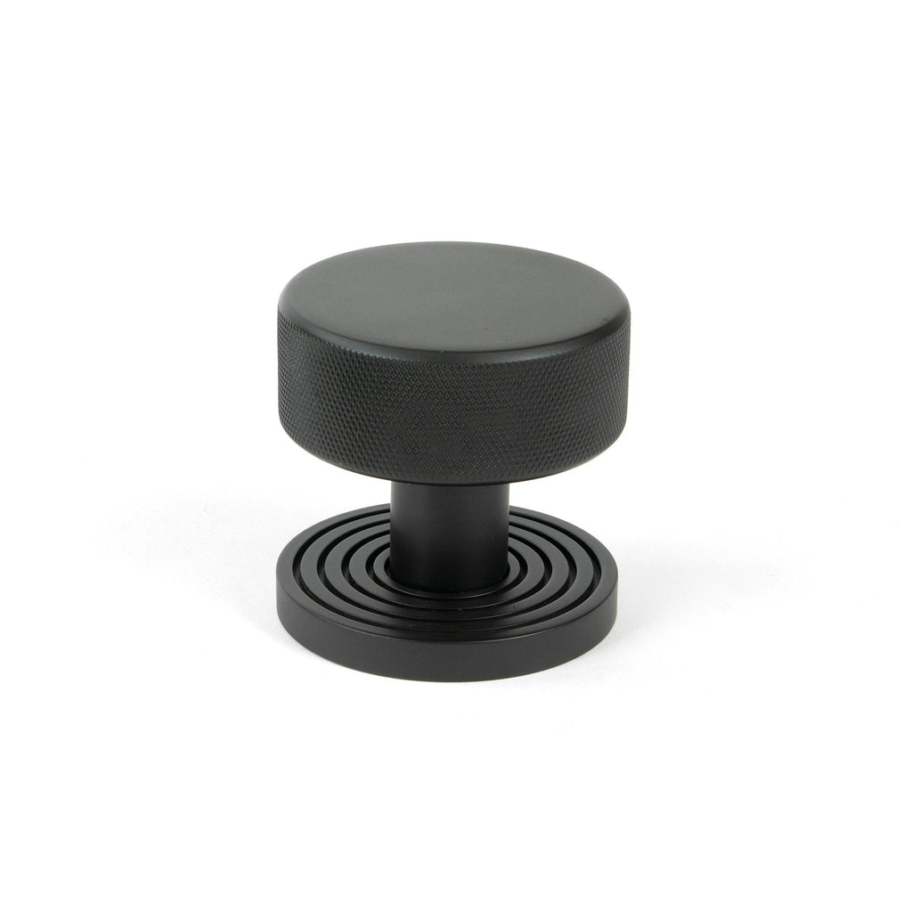 Aged Bronze Brompton Mortice/Rim Knob Set (Beehive) | From The Anvil-Mortice Knobs-Yester Home