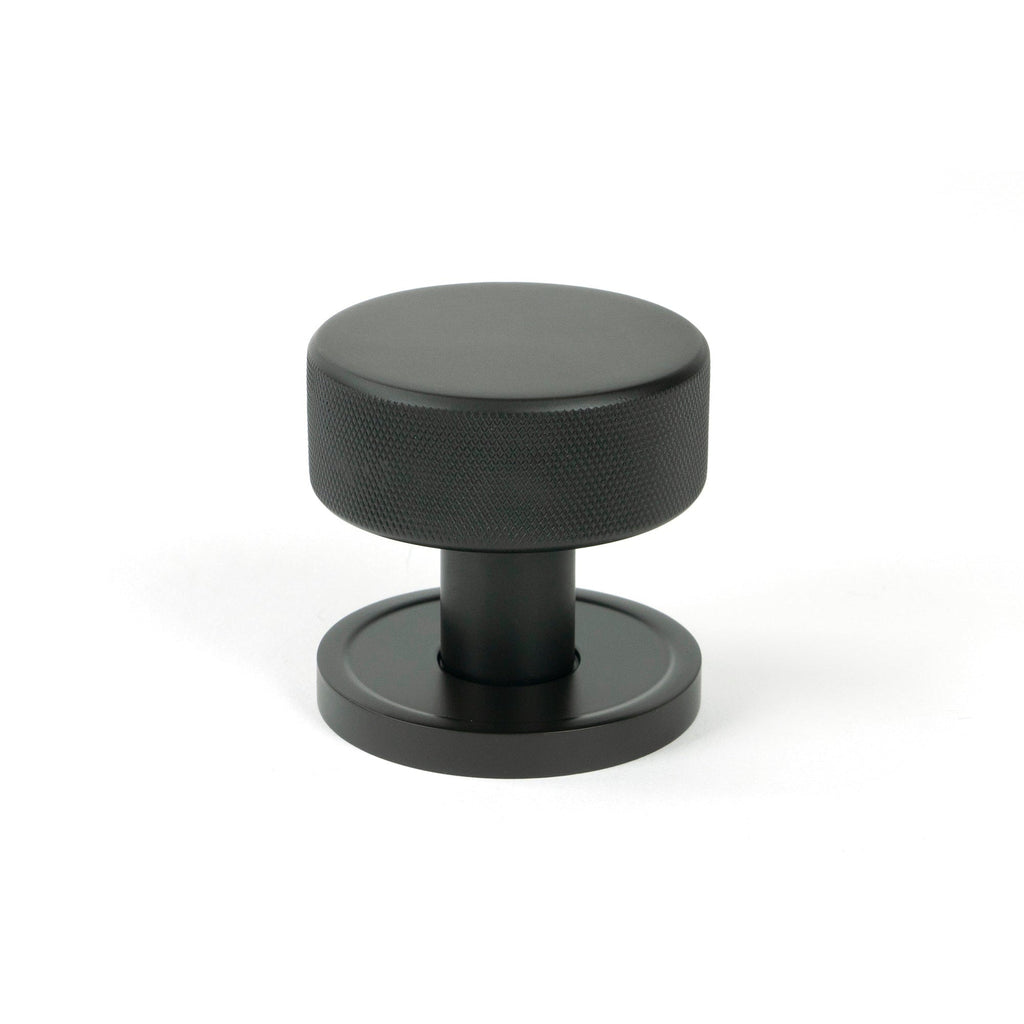 Aged Bronze Brompton Mortice/Rim Knob Set (Plain) | From The Anvil-Mortice Knobs-Yester Home