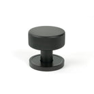 Aged Bronze Brompton Mortice/Rim Knob Set (Plain) | From The Anvil - Mortice Knobs - From The Anvil - Yester Home