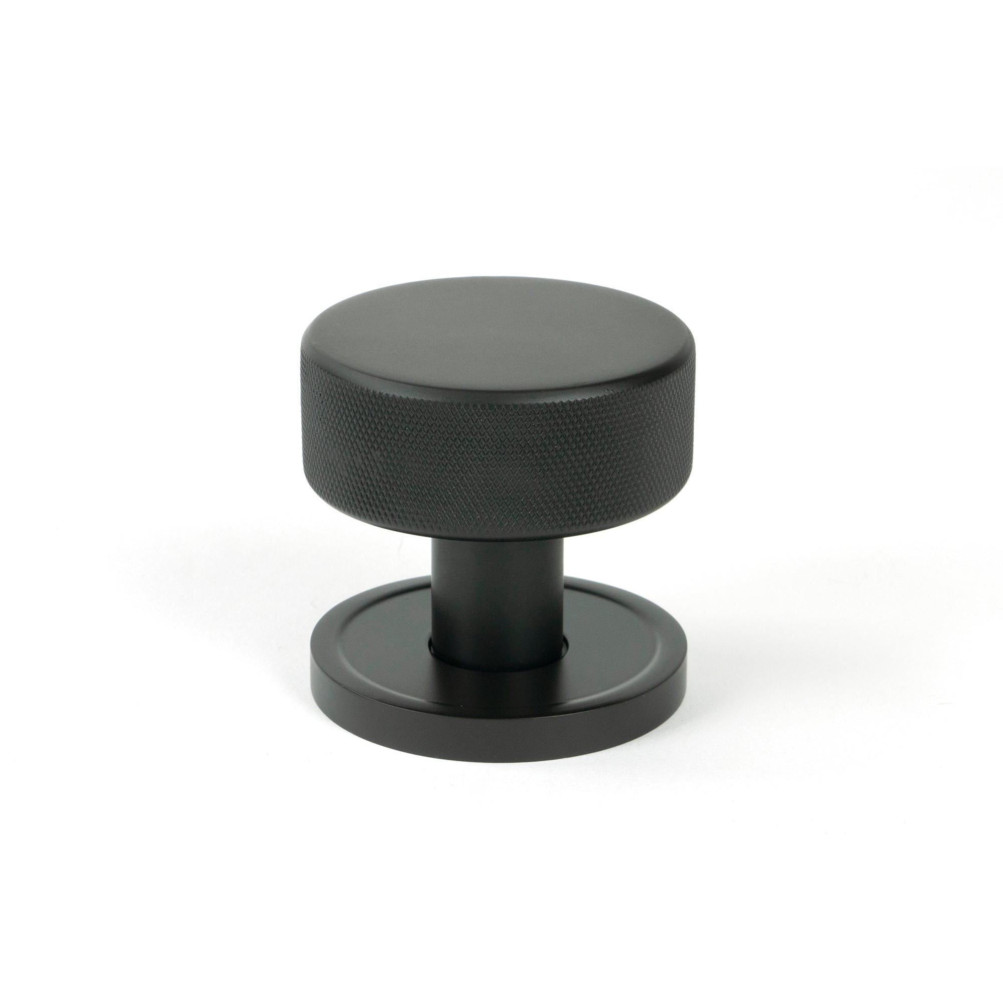 Aged Bronze Brompton Mortice/Rim Knob Set (Plain) | From The Anvil - Mortice Knobs - From The Anvil - Yester Home