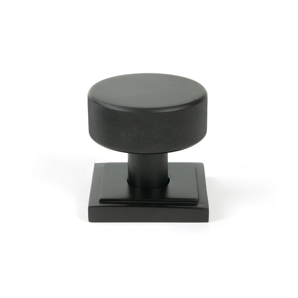 Aged Bronze Brompton Mortice/Rim Knob Set (Square) | From The Anvil-Mortice Knobs-Yester Home