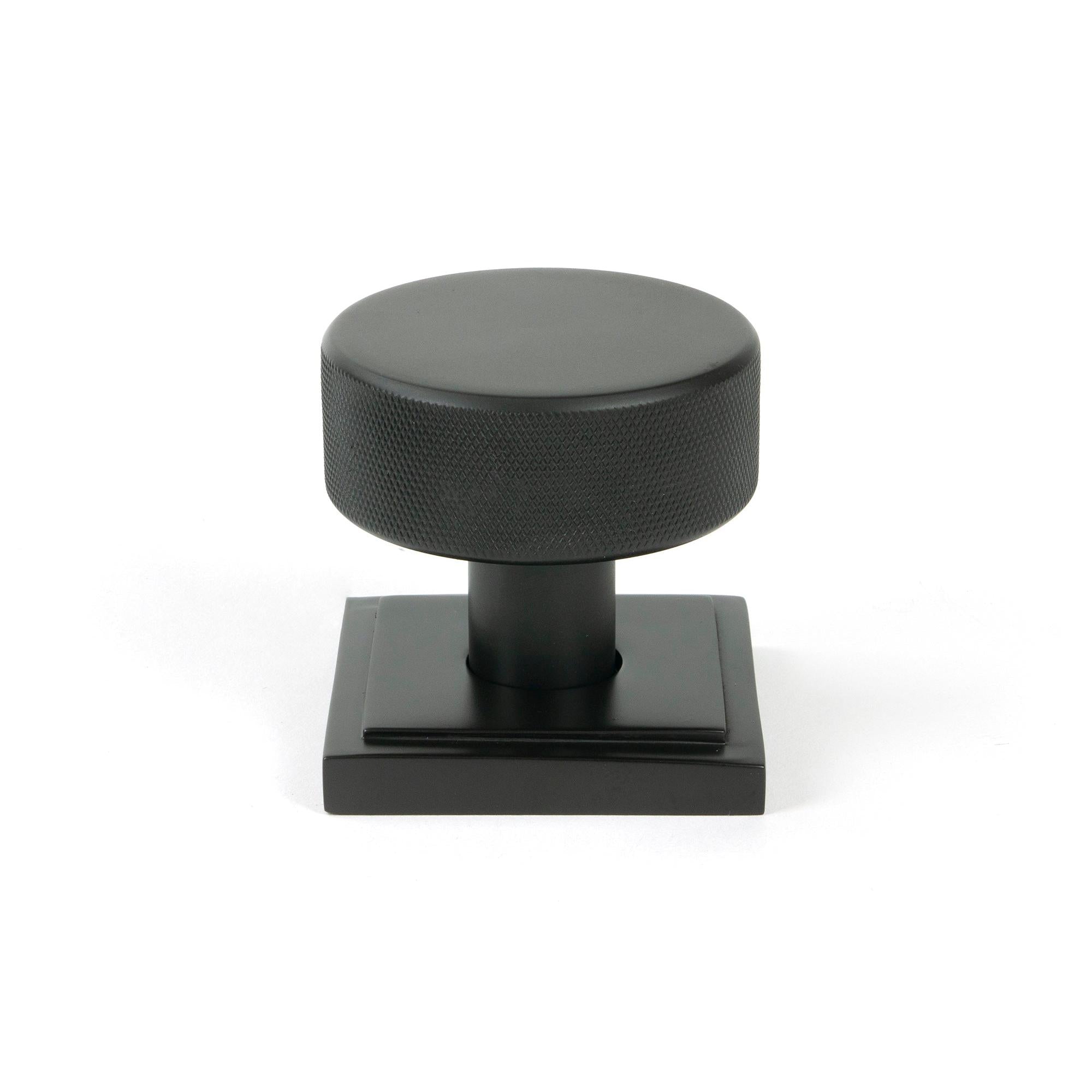 Aged Bronze Brompton Mortice/Rim Knob Set (Square) | From The Anvil - Mortice Knobs - From The Anvil - Yester Home