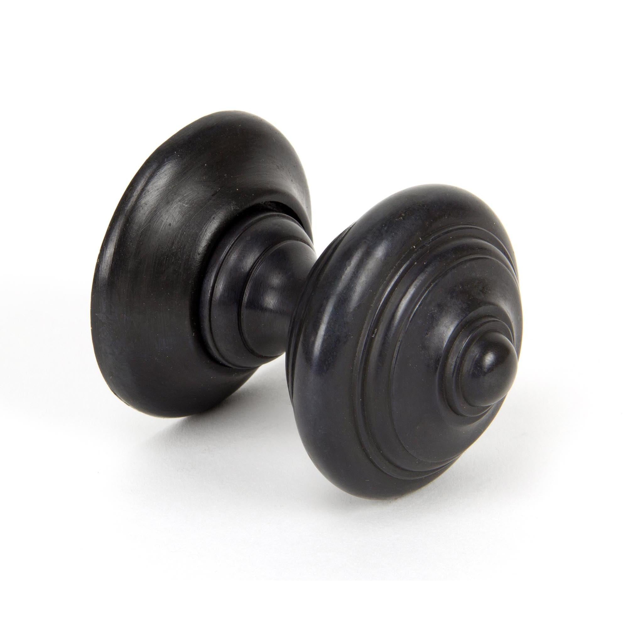 Aged Bronze Elmore Concealed Mortice Knob Set | From The Anvil - Mortice Knobs - From The Anvil - Yester Home