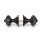 Aged Bronze Elmore Concealed Mortice Knob Set | From The Anvil - Mortice Knobs - From The Anvil - Yester Home