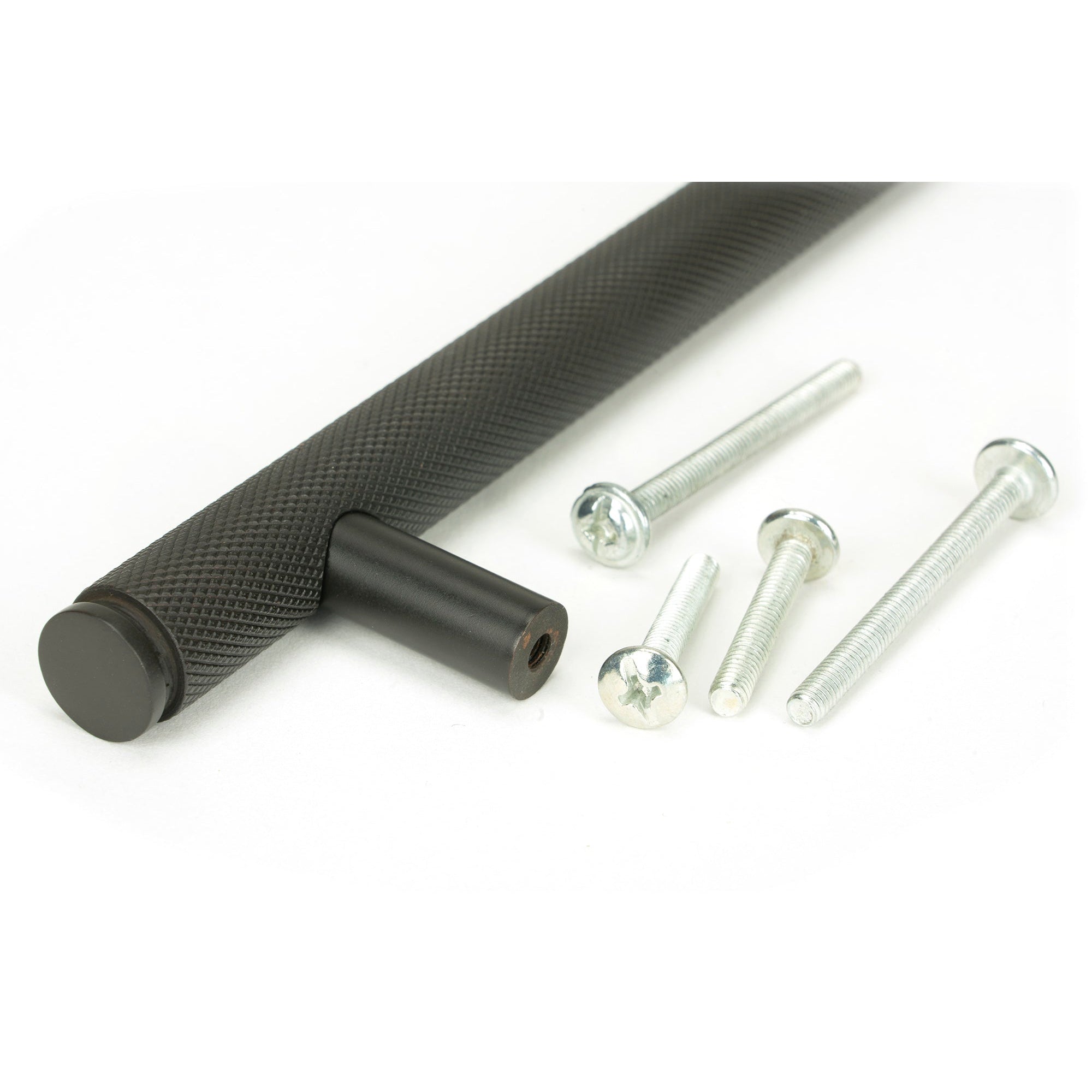 Aged Bronze Full Brompton Pull Handle - Medium | From The Anvil-Pull Handles-Yester Home