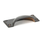 Aged Bronze Hammered Art Deco Drawer Pull | From The Anvil-Drawer Pulls-Yester Home