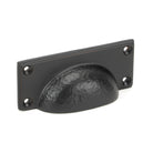 Aged Bronze Hammered Art Deco Drawer Pull | From The Anvil-Drawer Pulls-Yester Home