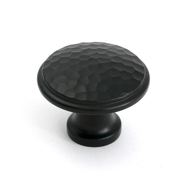 Aged Bronze Hammered Cabinet Knob - Large - Cabinet Knobs - From The Anvil - Yester Home
