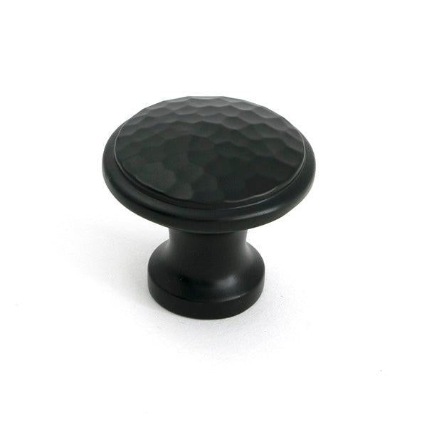 Aged Bronze Hammered Cabinet Knob - Medium - Cabinet Knobs - From The Anvil - Yester Home