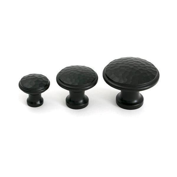 Aged Bronze Hammered Cabinet Knob - Small - Cabinet Knobs - From The Anvil - Yester Home