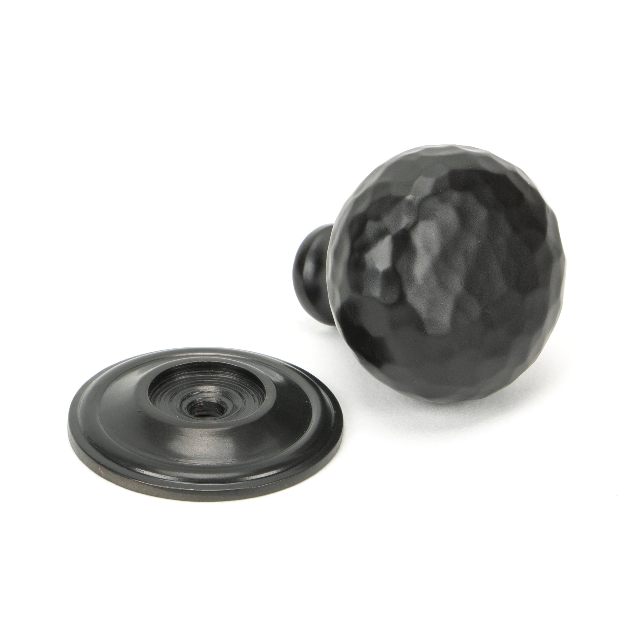Aged Bronze Hammered Mushroom Cabinet Knob 32mm | From The Anvil-Cabinet Knobs-Yester Home